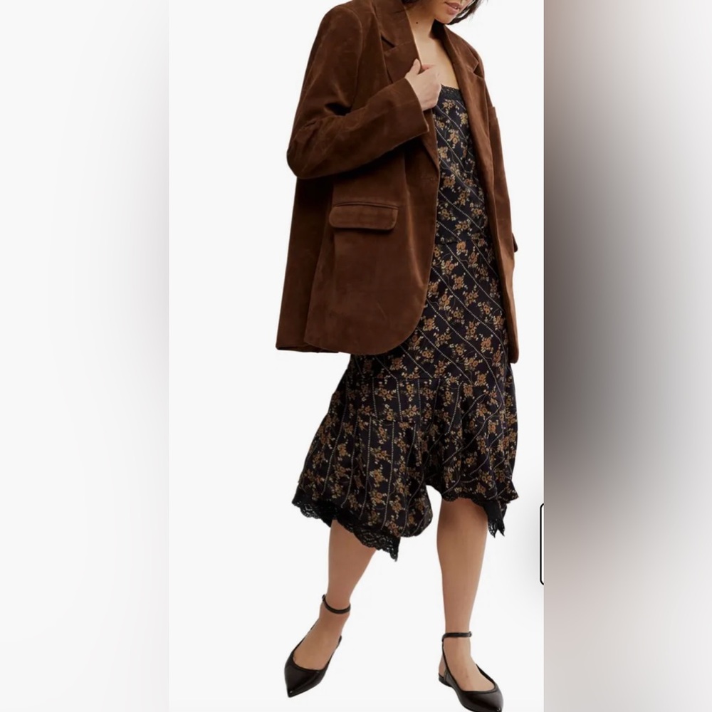 Free People/ We The Free Women's Brown Blazer Size Large - Picture 5 of 14